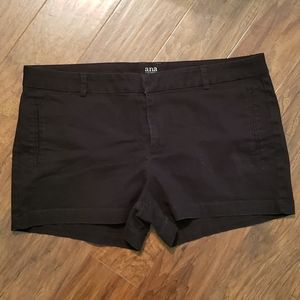 A.N.A. Twill Shorts Size 18 Black